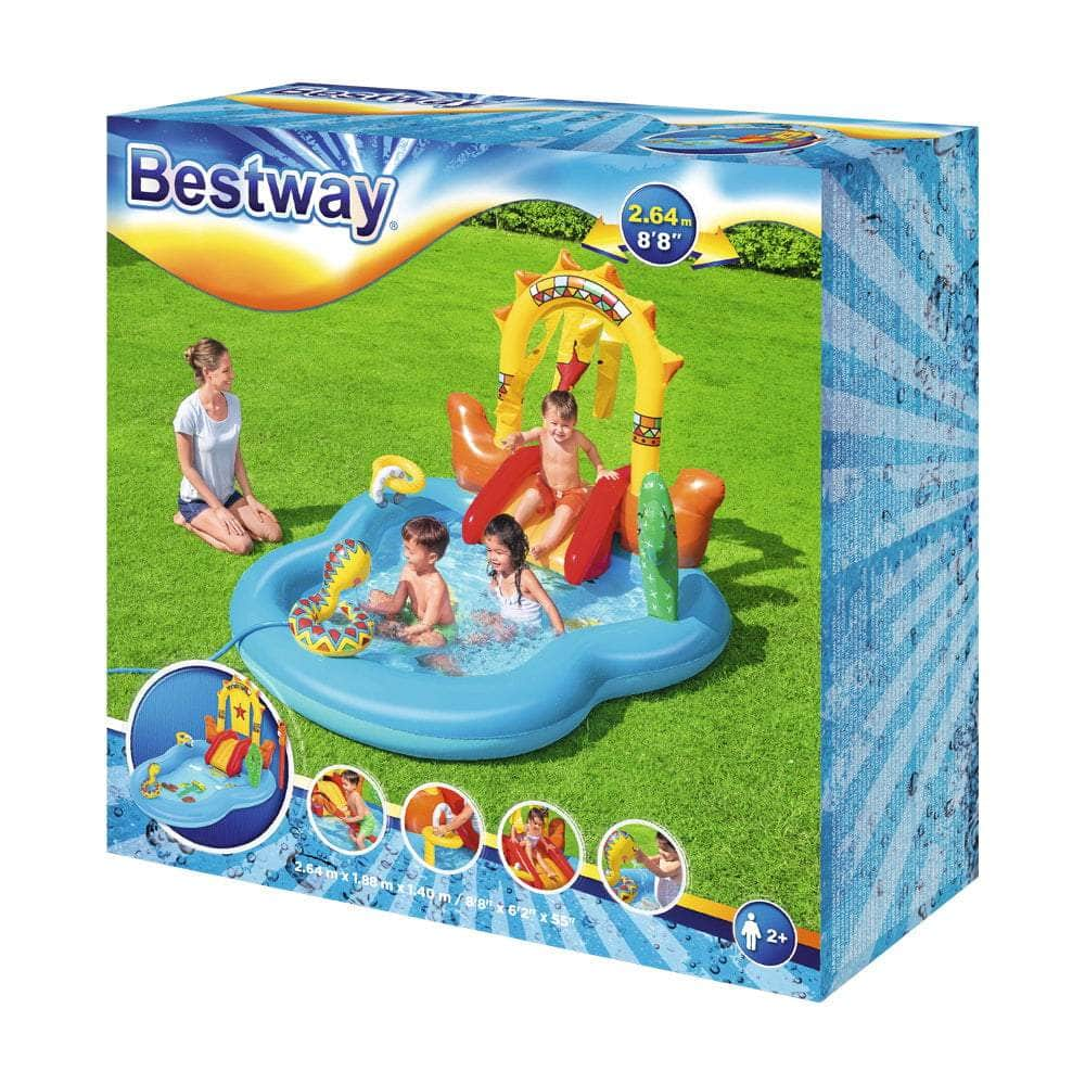 Above Ground Swimming Pool  Inflatable BW53118,colourful Kids Play Wild West Pools Game