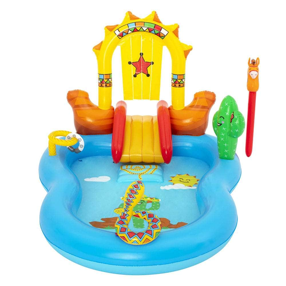 Above Ground Swimming Pool  Inflatable BW53118,colourful Kids Play Wild West Pools Game