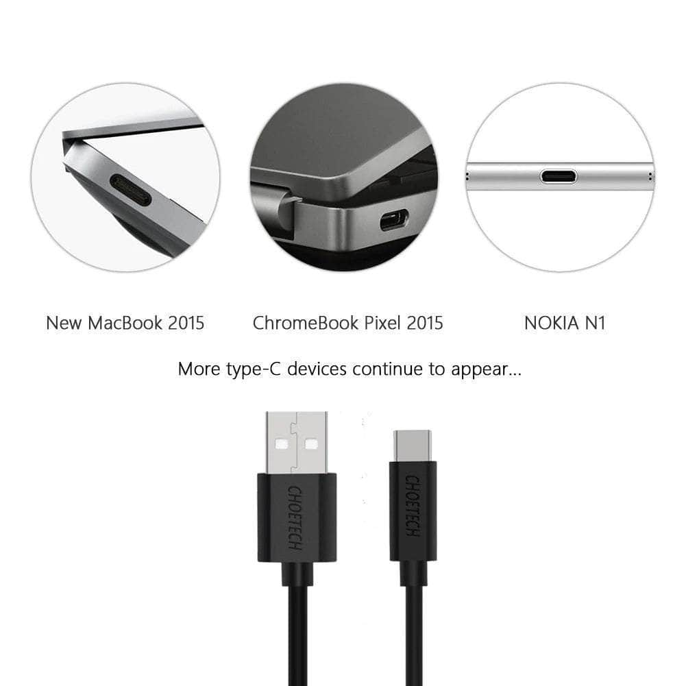 Ac0004 Usb-A To Usb-C Charge & Sync Cable 3M Black