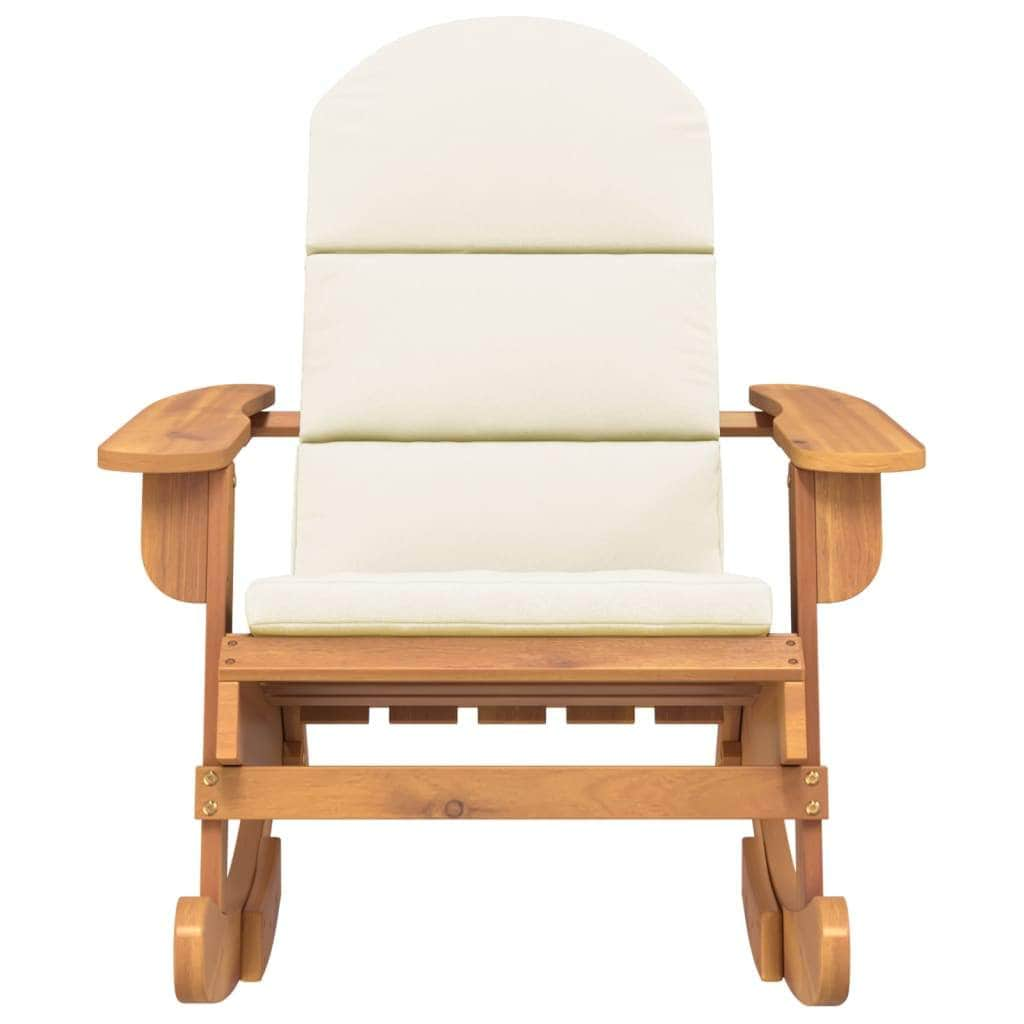 Acacia Bliss: Solid Wood Rocking Chair