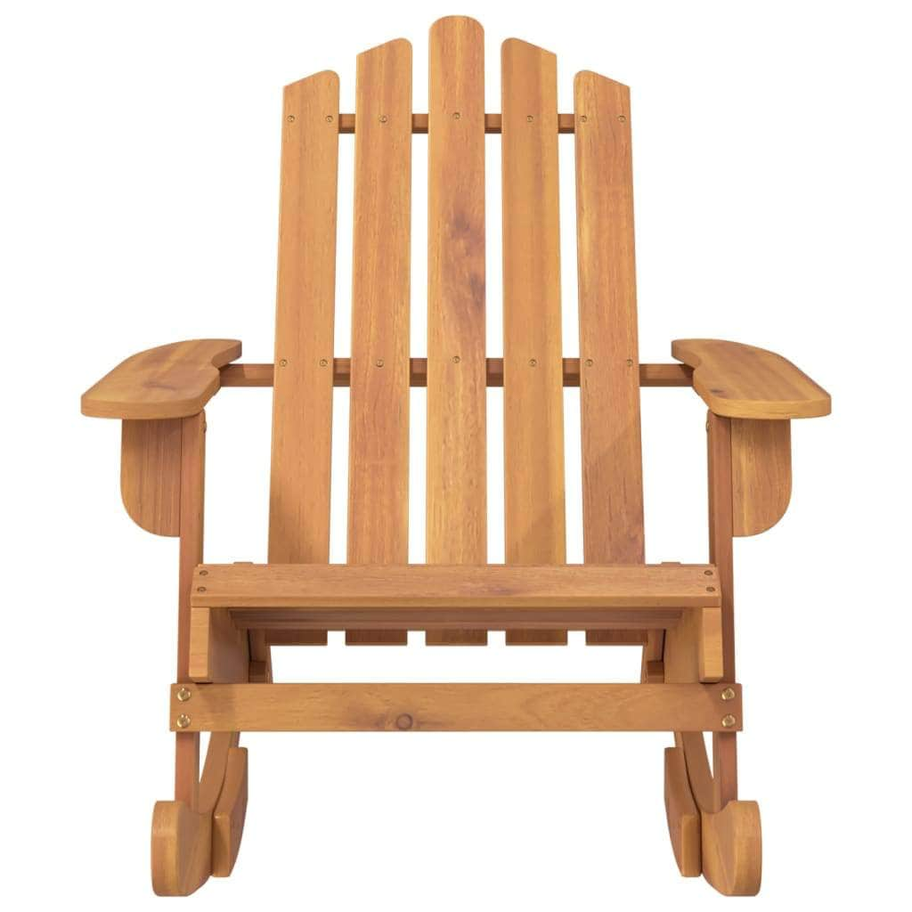 Acacia Bliss: Solid Wood Rocking Chair