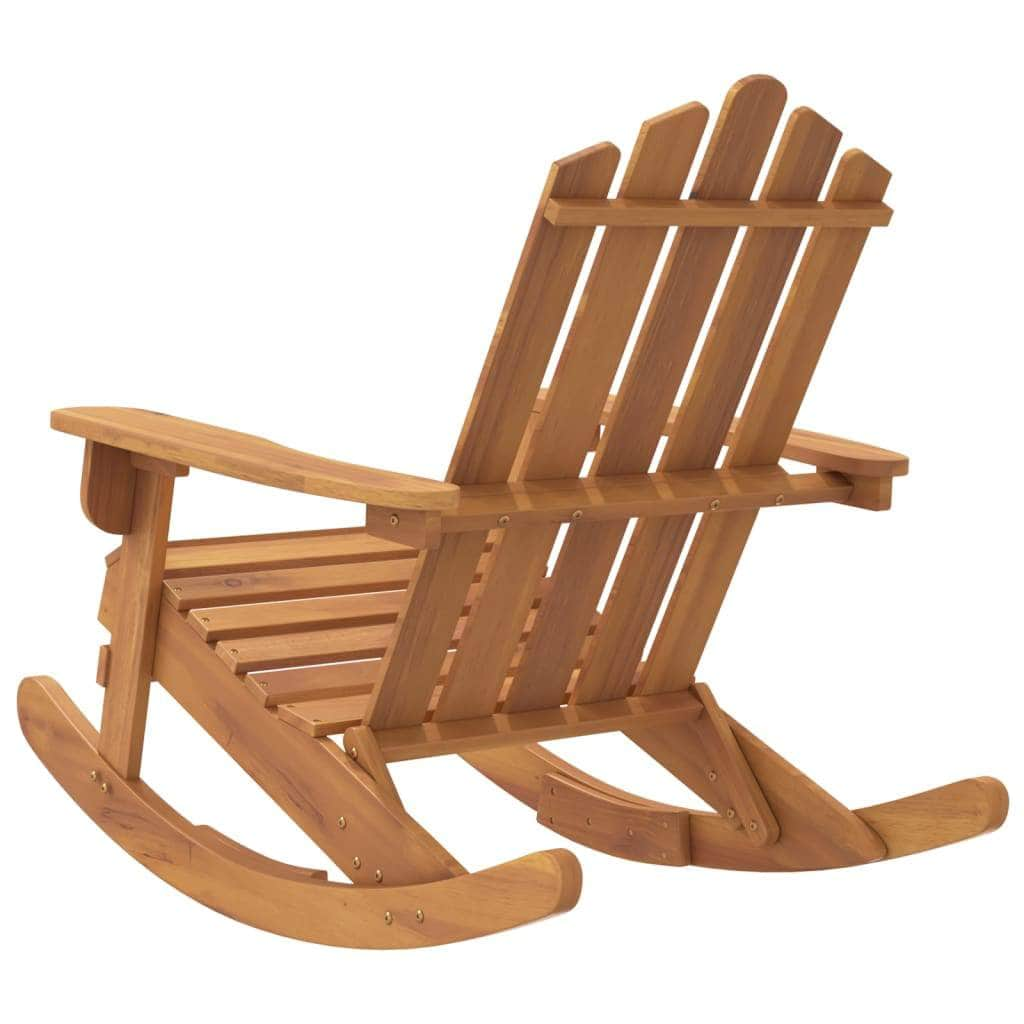 Acacia Bliss: Solid Wood Rocking Chair