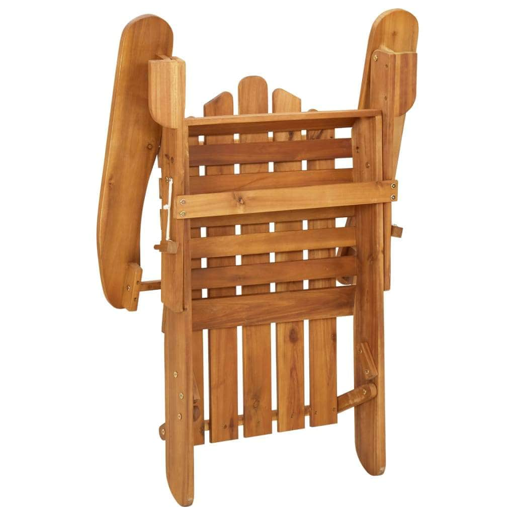 Acacia Haven: Embrace Comfort in this Solid Wood Garden Chair with Cushions