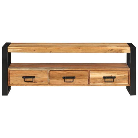 Acacia Wood TV Cabinet: A Solid & Stylish Storage Solution