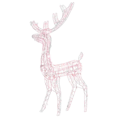 Acrylic Reindeer Christmas Decoration 140 LEDs  Warm White