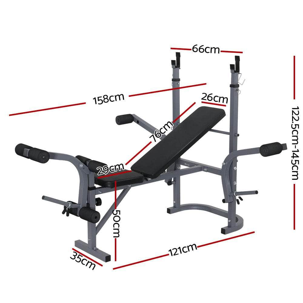 Adjustable 8-in-1 Weight Bench Press for Fitness Gym Equipment