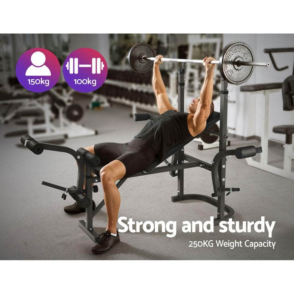 Adjustable 8-in-1 Weight Bench Press for Fitness Gym Equipment