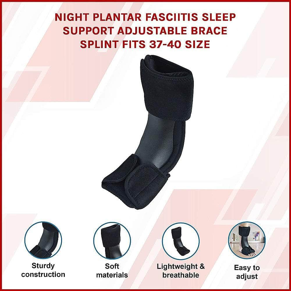 Adjustable Night Plantar Fasciitis Brace Splint - Size 37-40