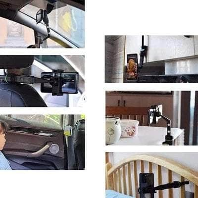 Adjustable Phone Holder Car Rearview Mirror Mount