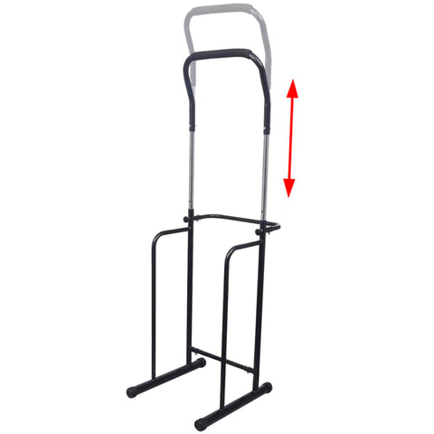 Adjustable Pull-up / Dip Station 175-224 cm Black