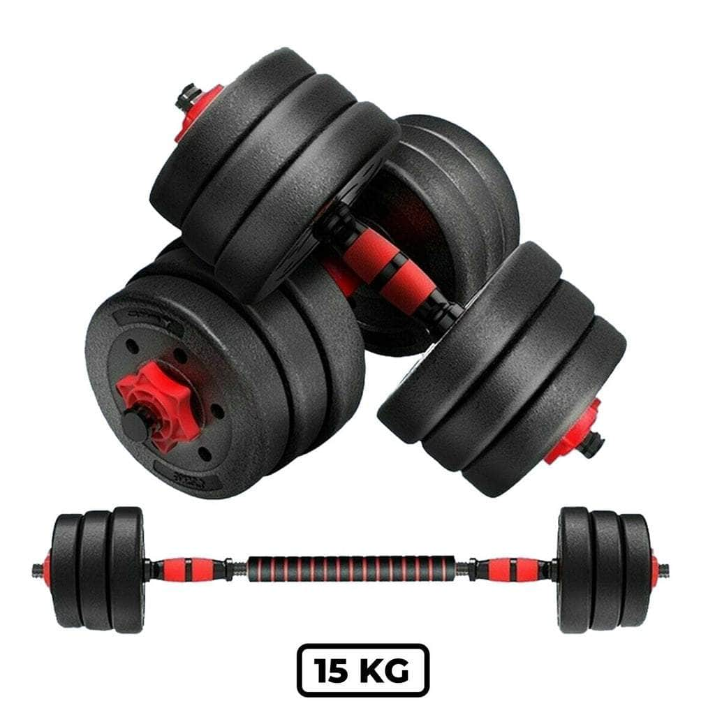 Adjustable Rubber Dumbbell 15kg