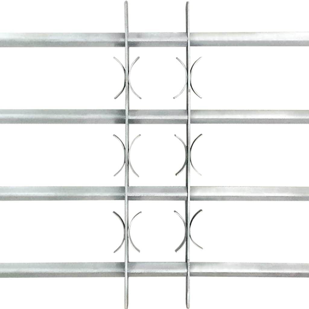 Adjustable Security Grille for Windows 700-1050mm with 4 Crossbars