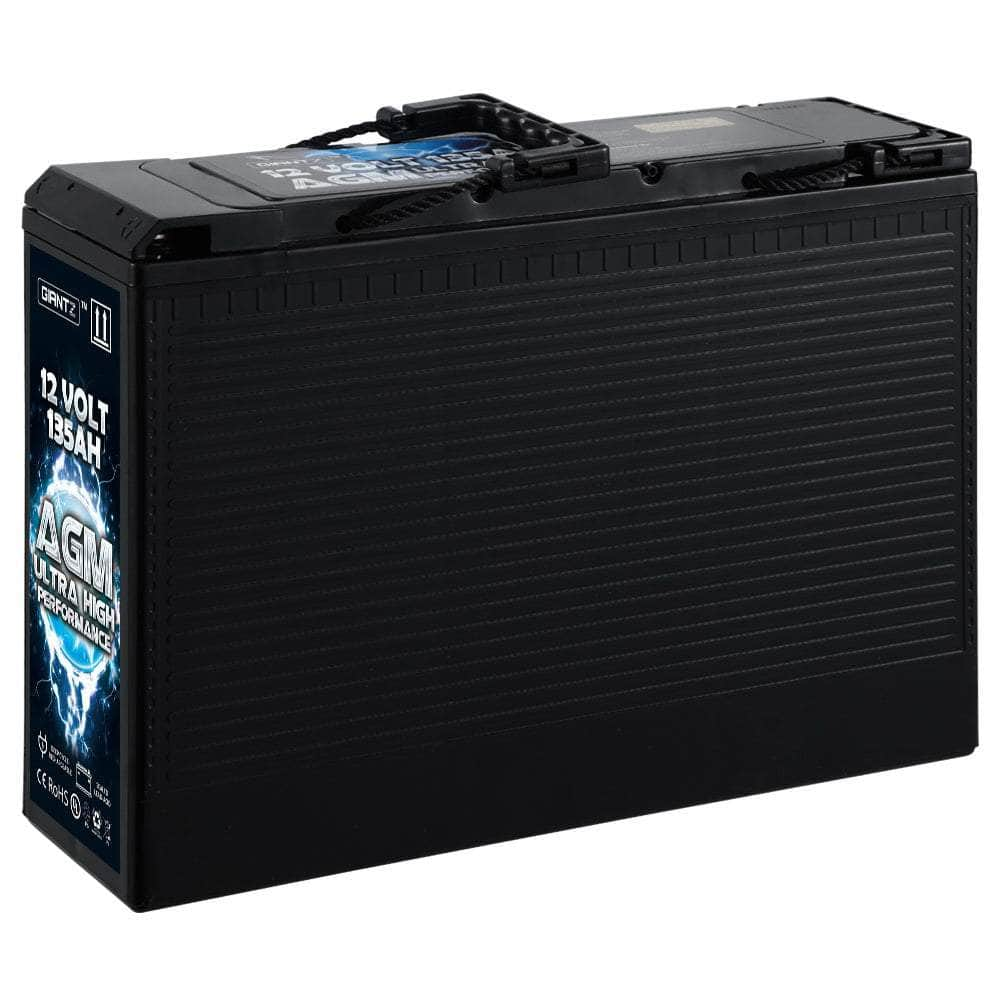 AGM Deep Cycle Battery 12V 135Ah Portable 4WD Sealed Marine Solar Slim