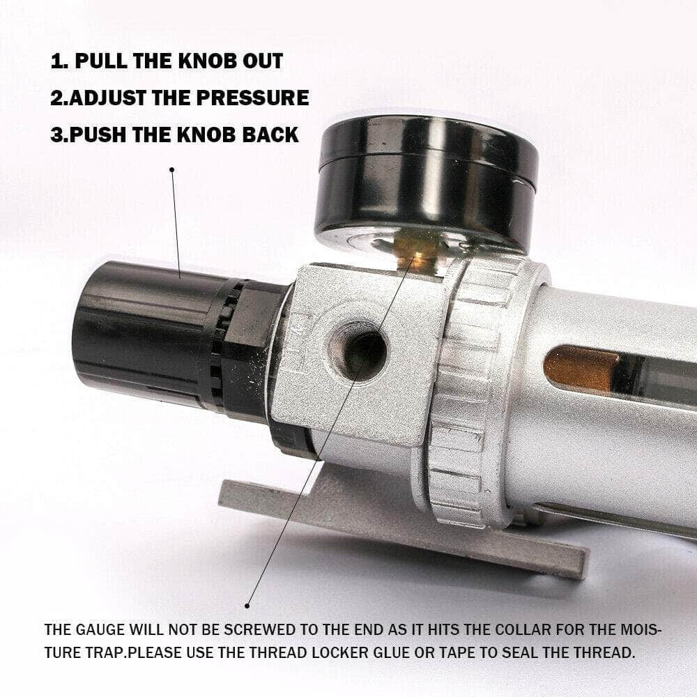 Air Compressor Moisture Filter Water Trap Regulator Mount