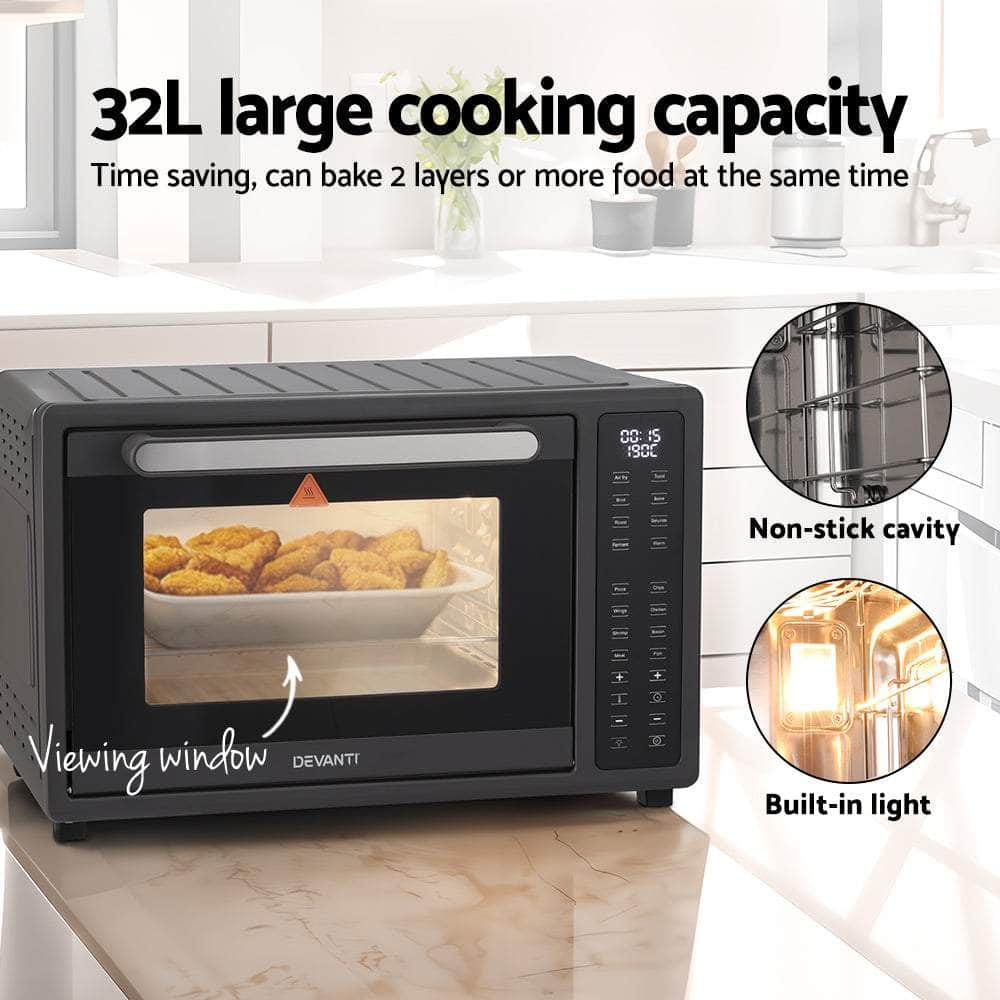 Air Fryer 32L W/ LCD Touch Oven 1700W