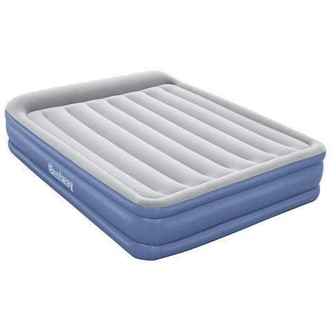 Air Mattress Queen Inflatable Bed 46Cm Airbed Blue