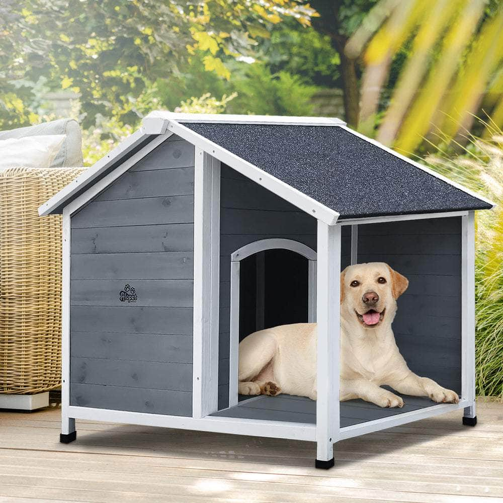 Alopet Dog Kennel Kennels House Outdoor Pet Wooden Large Cage Cabin Box Awning