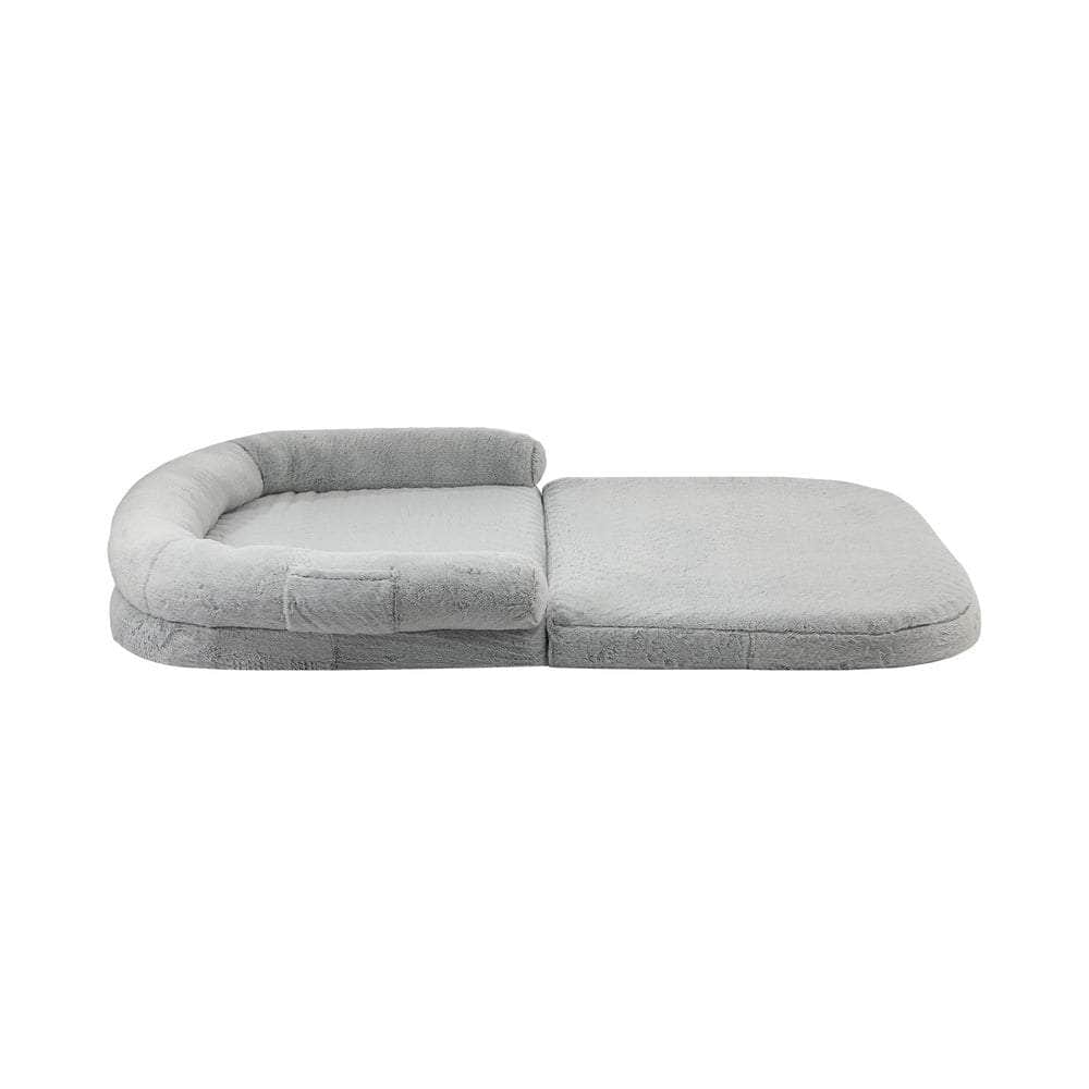 Alopet Foldable Calming Dog Bed Removable Washable Grey