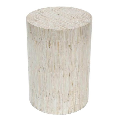 Alpine Mother Of Pearl Hand Made Stool/Side Table