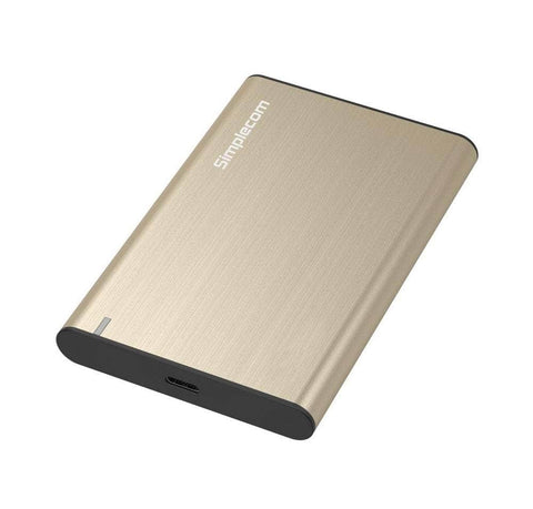 Aluminium 2.5'' Sata Hdd/Ssd To Usb 3.1 Enclosure Gold