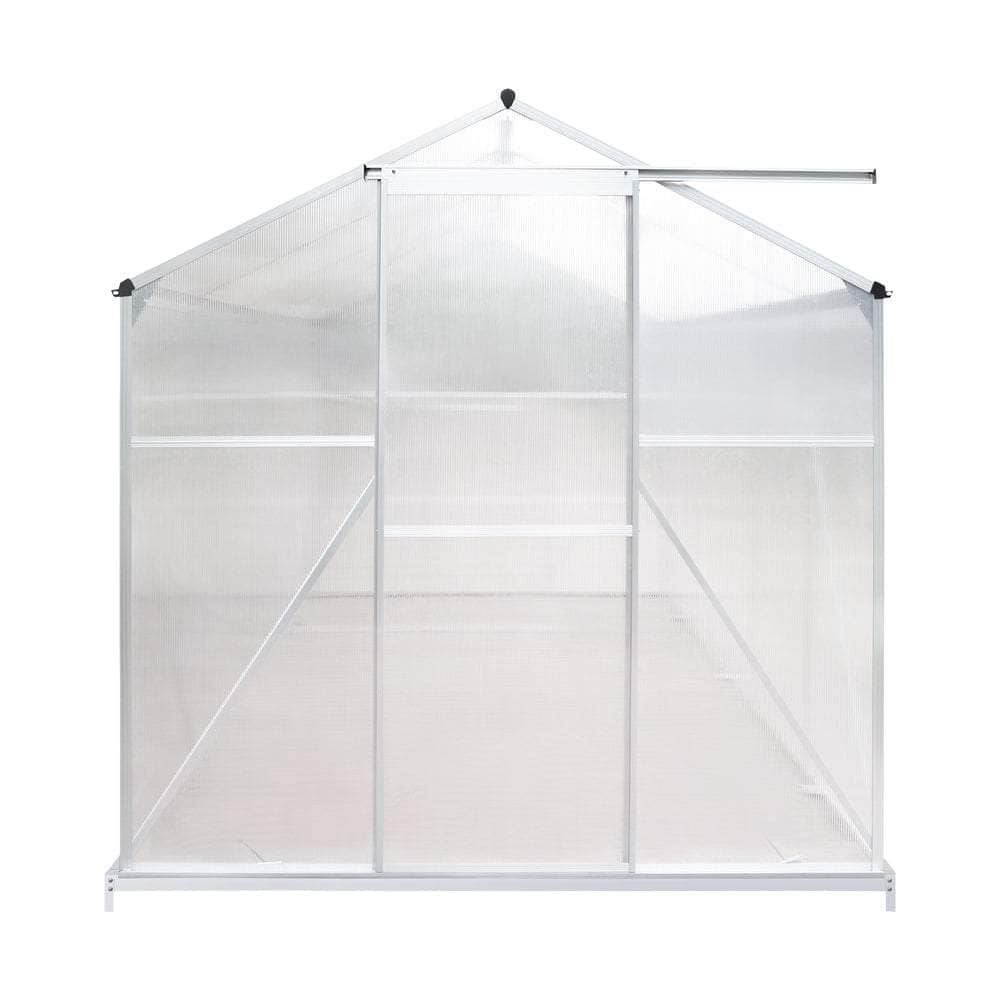 Aluminium Elegance: Polycarbonate Greenhouse Retreat (3.1x1.9M)