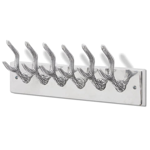 Aluminium Wardrobe Hook Coat Rack Hat/Tie Hanger Silver