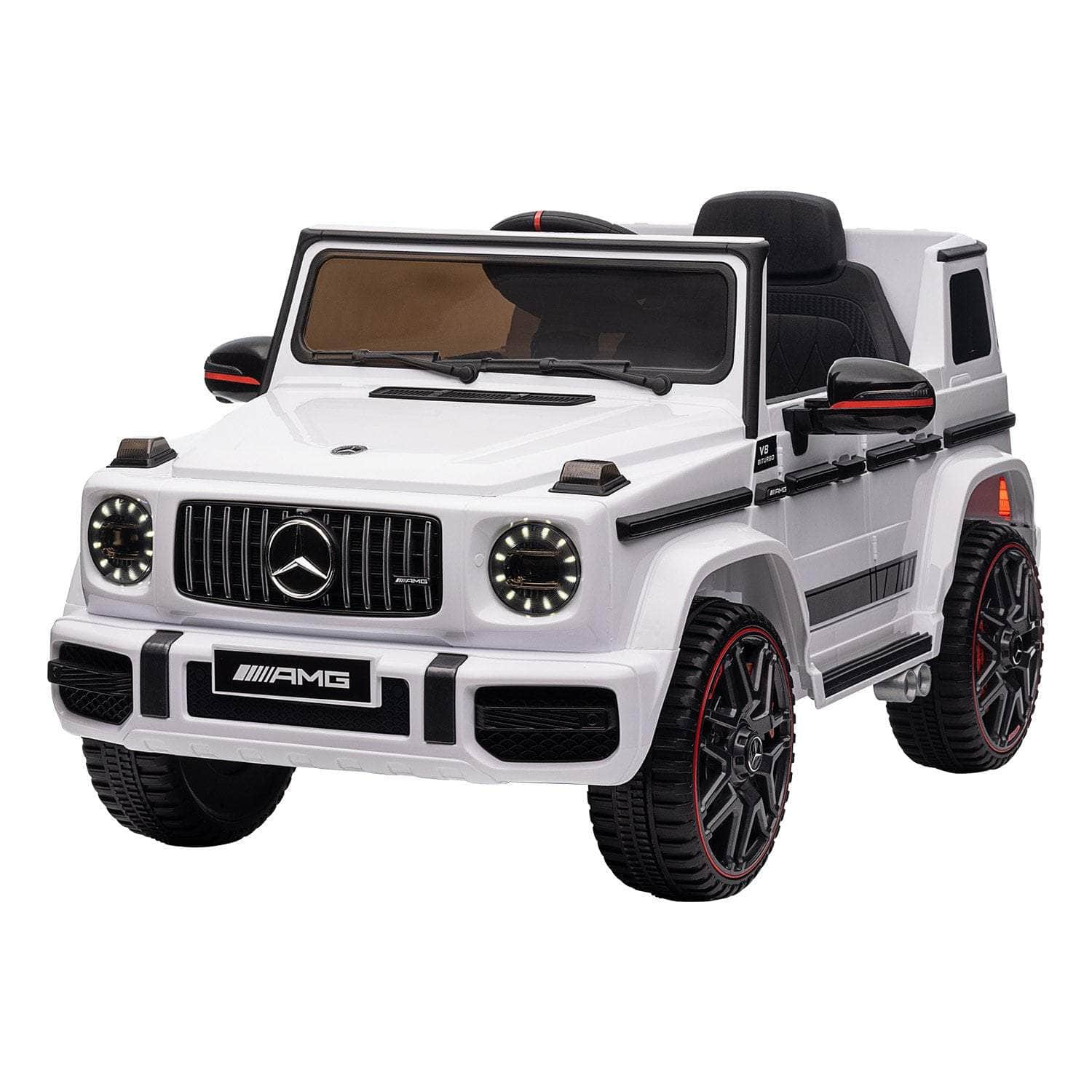 AMG G63 Licensed Kids Ride On Electric Car - Black/Red/White