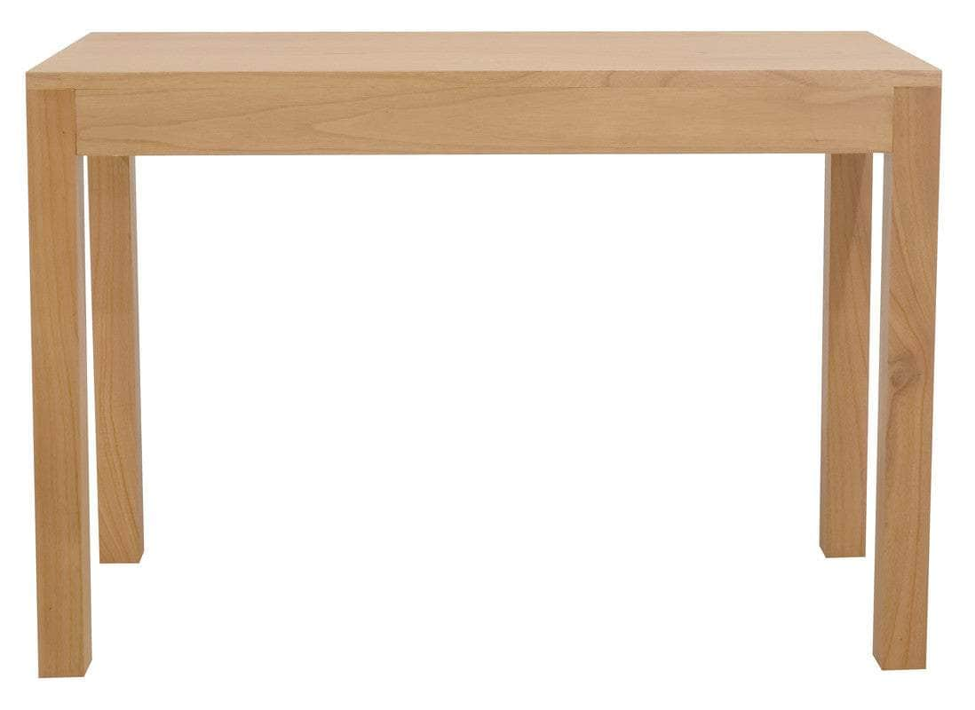 Amsterdam Solid Mindi Timber 2 Drawer Desk (Natural)