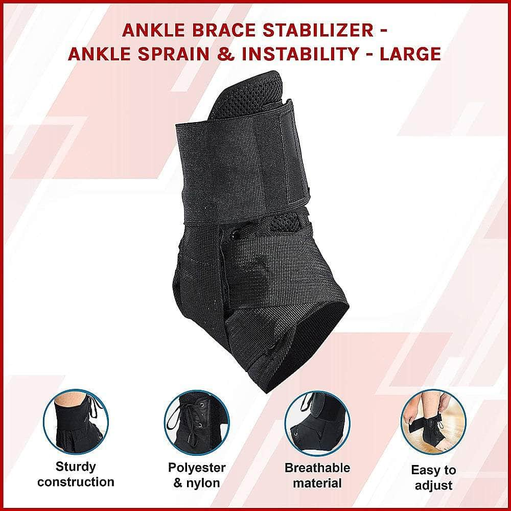 Ankle Brace Stabilizer - Ankle sprain & instability - LARGE