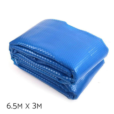 Aquabuddy Pool Cover 500 Micron 6.5x3m Swimming Pool Solar Blanket Blue Silver