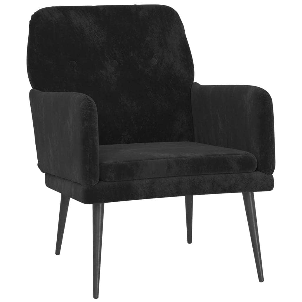 Armchair Black Velvet