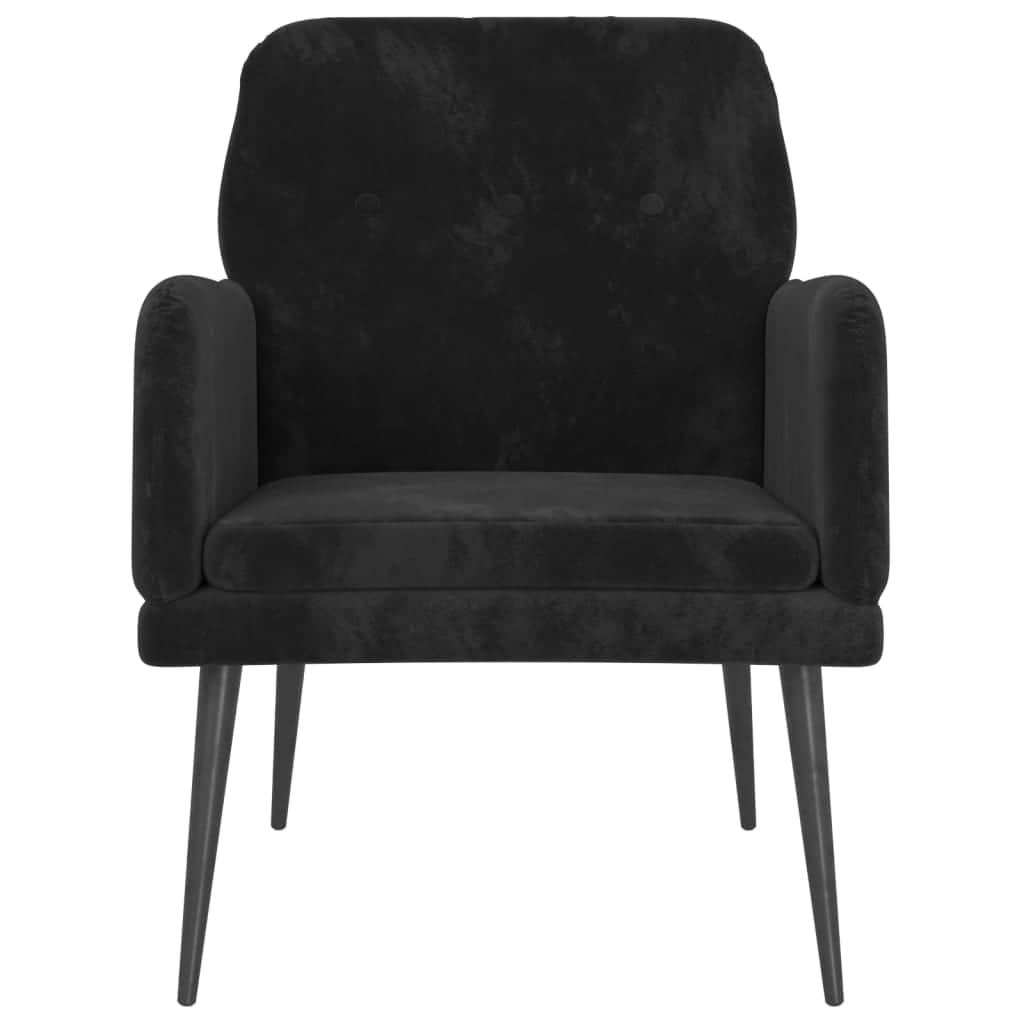 Armchair Black Velvet