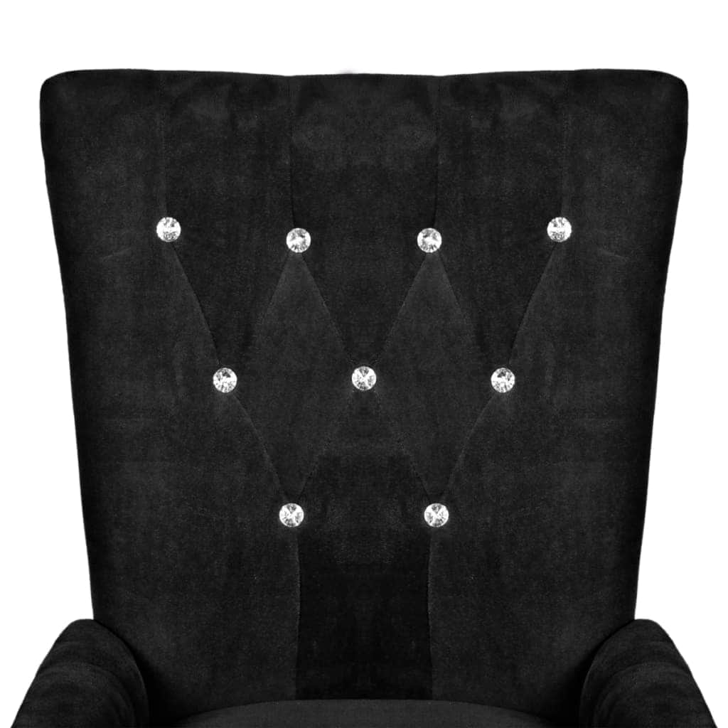 Armchair Black Velvet