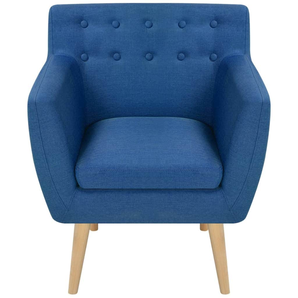 Armchair Blue Fabric