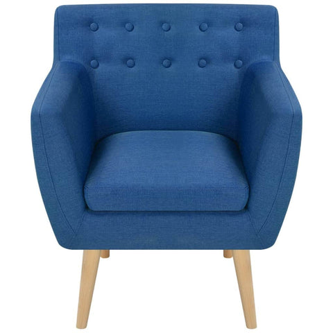 Armchair Blue Fabric