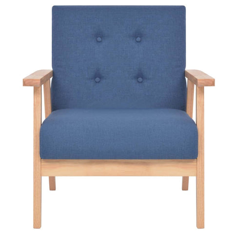 Armchair Blue Fabric