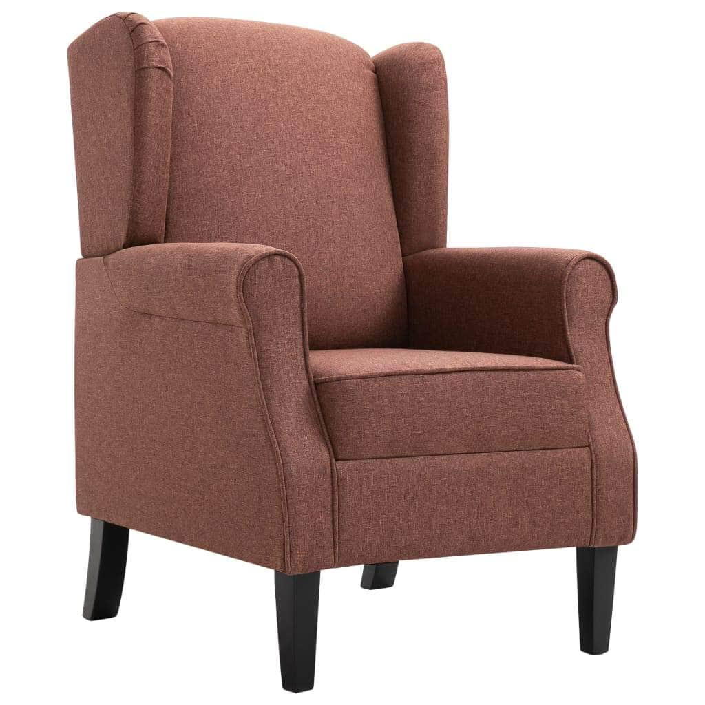 Armchair Brown Fabric