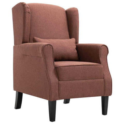 Armchair Brown Fabric