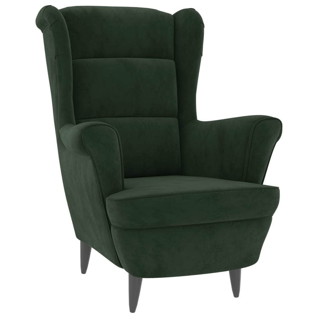 Armchair Dark Green Velvet