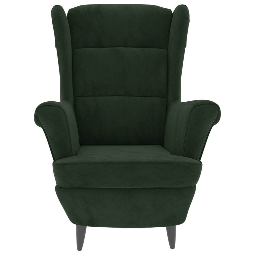 Armchair Dark Green Velvet