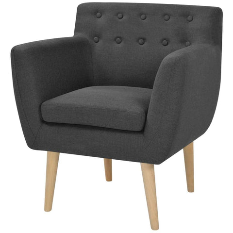 Armchair Dark Grey Fabric