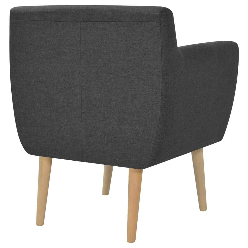 Armchair Dark Grey Fabric