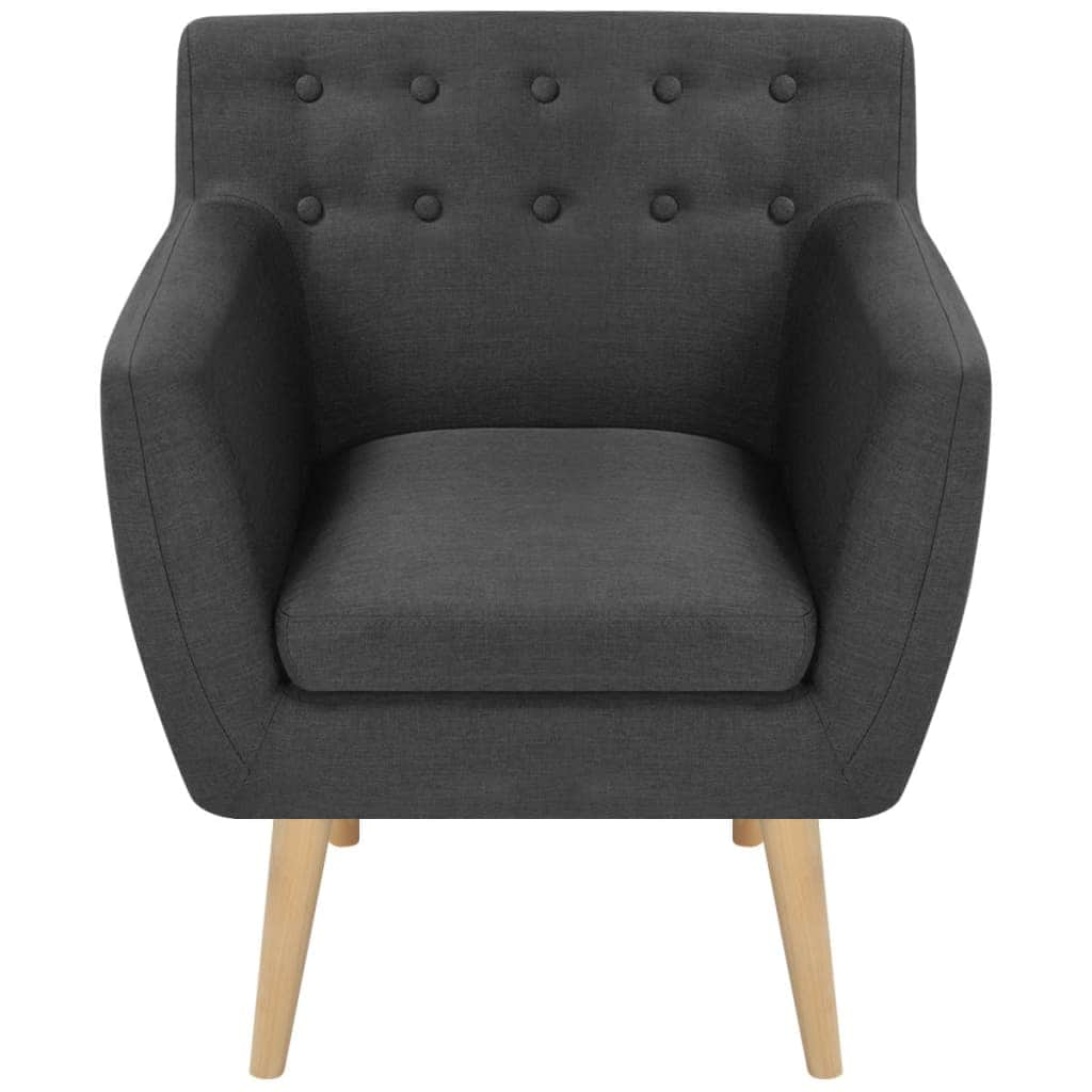 Armchair Dark Grey Fabric