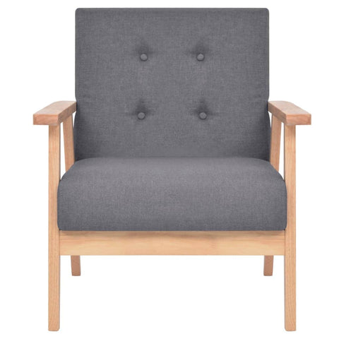 Armchair Dark Grey Fabric