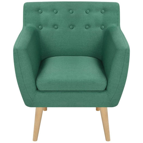 Armchair Green Fabric