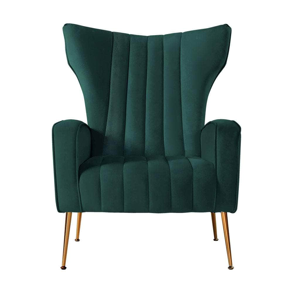 Armchair Green Velvet Kate