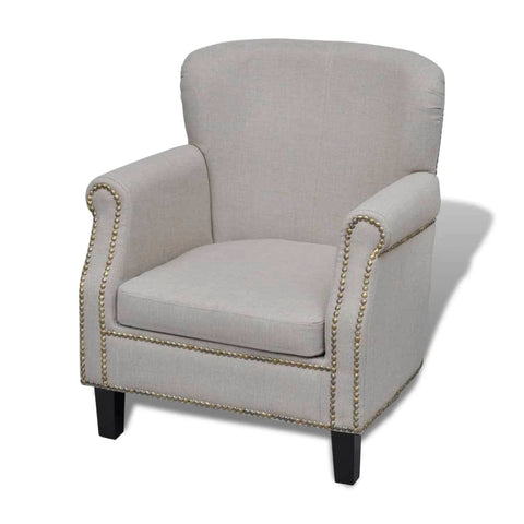 Armchair Grey Fabric