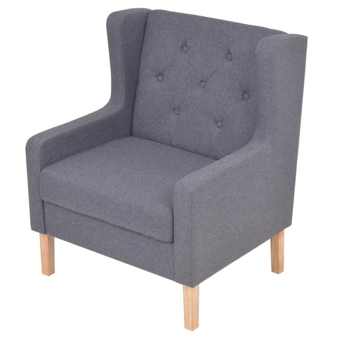 Armchair Grey Fabric