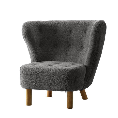 Armchair Lounge Accent Chair Couch Sofa Bedroom Charcoal