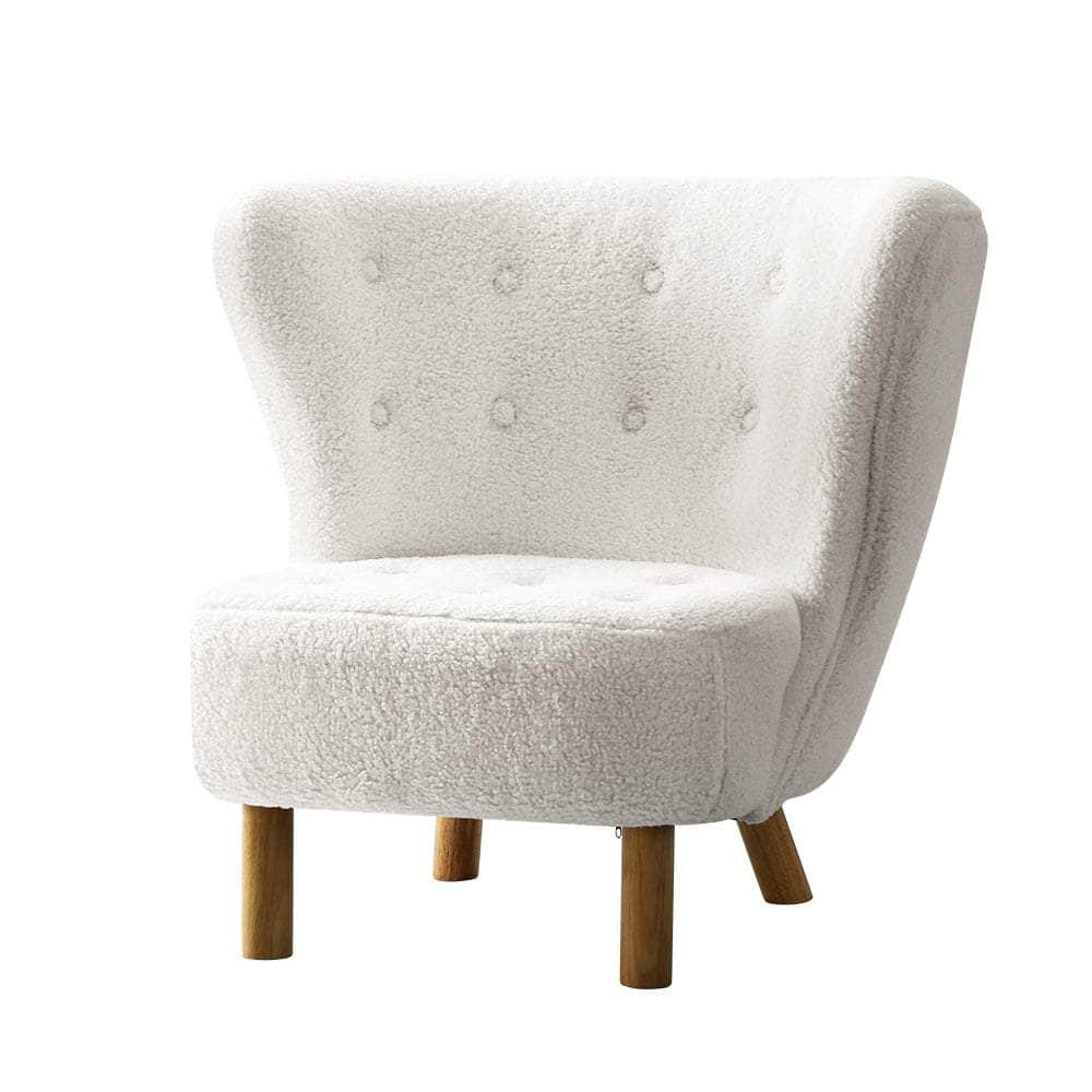 Armchair Lounge Accent Couch Chairs Sofa Bedroom White